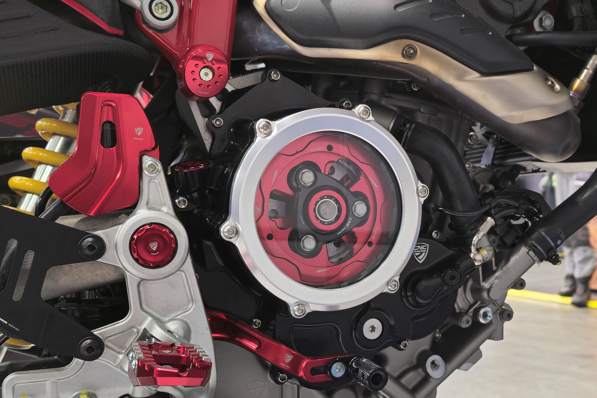 Ducati monster clear clutch cover on sale